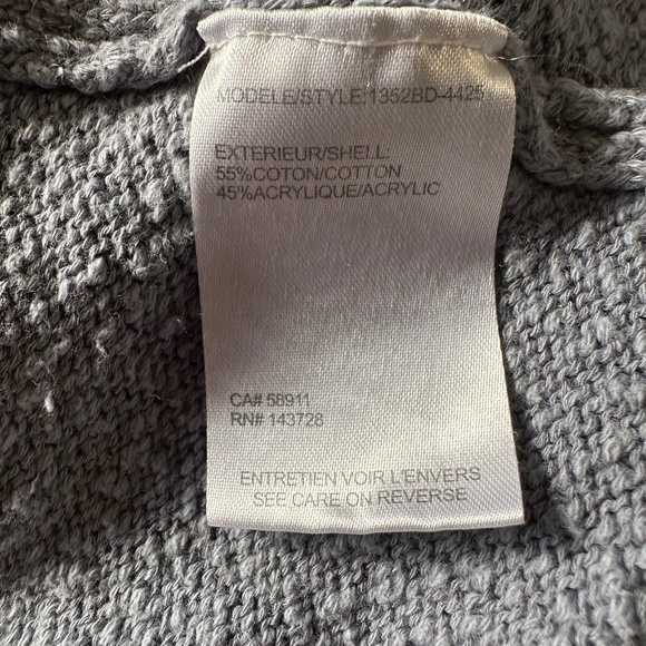 Tribal | Women’s Large White and Blue Colour Block Knit Sleeveless Tank Top - Picture 4 of 6